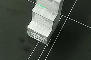 3D激光打标金属件3台阶错落差打标