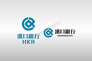 汉口银行标志LOGO矢量图通用AI档激光打标图档文件