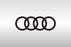 奥迪品牌标志LOGO矢量图通用AI档激光打标图档文件