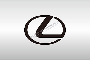 雷克萨斯凌志汽车标志LOGO矢量图通用AI档激光打标图档文件