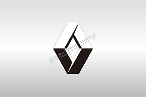 雷诺汽车标志LOGO矢量图通用AI档激光打标图档文件