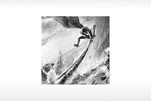 猴子猴哥猴王耍金箍棒通用位图激光打标文件