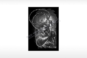 猴子孙大圣孙悟空美猴王金箍棒大战通用位图激光打标文件