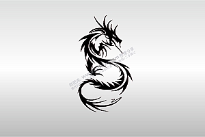 激光打标机摆摊素材  金橙子EZCAD打标专用龙纹卡通中国传统图案