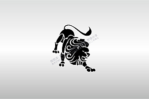 激光打标机摆摊素材  金橙子EZCAD打标专用07狮子座星座卡通