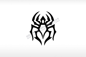 蜘蛛黑蜘蛛logo铁血蜘蛛AI8.0格式激光打标文件通用矢量图