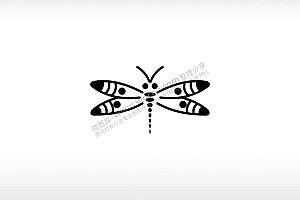 蝴蝶飞行昆虫AI8.0格式激光打标文件通用矢量图