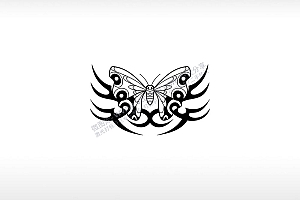 蝴蝶logo危险危机忠贞神秘AI8.0格式激光打标文件通用矢量图