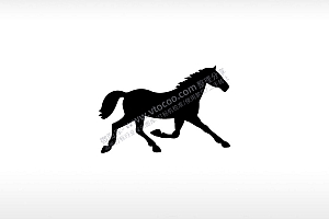 骏马纯洁激情龙马精神灵性动物AI8.0格式激光打标文件通用矢量图