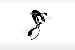 西方龙dragon邪恶灾难AI8.0格式激光打标文件通用矢量图
