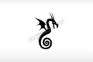 恶魔龙邪恶化身龙族AI8.0格式激光打标文件通用矢量图