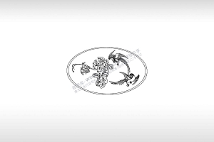 燕子东南飞盘旋嬉耍欢乐PLT格式激光打标文件通用矢量图