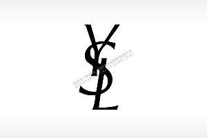 圣罗兰化妆品口红包包女士logo雕刻激光打标文件通用位图