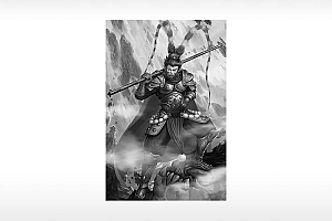 孙悟空孙大圣漫画人物大话西游通用位图激光打标文档