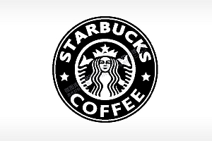 星巴克品牌餐饮咖啡雕刻激光打标文件通用位图