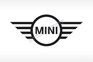 宝马mini汽车车标logo雕刻激光打标文件通用位图