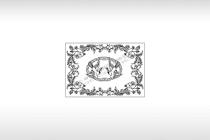 鸟语花香花鸟图喜鹊喜庆中国传统刺绣PLT格式激光打标文件通用矢量图