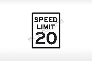 SPEED LIMIT速度限制20限速AI8.0格式激光打标文件通用矢量图