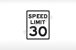 SPEED LIMIT速度限制30限速指示牌AI8.0格式激光打标文件通用矢量图