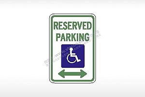 RESERVED PAPKINGC残疾人专用车位道路公共标志
