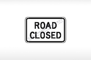 ROAD CLOSED道路封闭指示标公共标志
