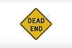 DEAD END前方死胡同交通标志公共标志