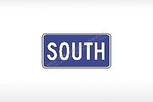 SOUTH南区指示标交通标志公共标志
