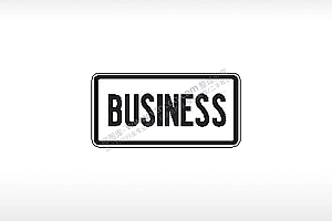 BUSINESS商业标志公共标志AI8.0格式激光打标文件通用矢量图