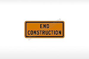 END CONSTRUCTION末端施工交通标志公共标志