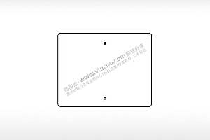 长方形牌交通标志公共标志AI8.0格式激光打标文件通用矢量图