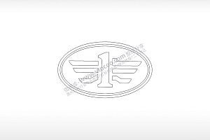 第一汽车logo中国交通工具PLC格式激光打标文件通用矢量图