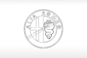 罗密欧汽车车标logo交通PLC格式激光打标文件通用矢量图
