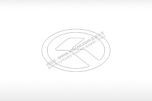 金龙汽车logo中国交通工具PLC格式激光打标文件通用矢量图