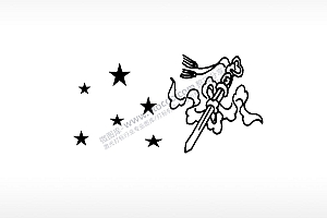 剑星星车牌钥匙扣PLT格式激光打标文件通用矢量图