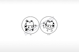 爱情男女个性卡通图案线描PLT格式激光打标文件通用矢量图