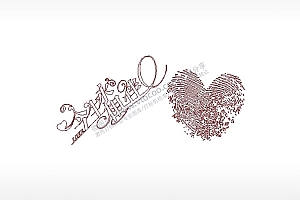 今生永相伴爱情车牌钥匙扣PLT格式激光打标文件通用矢量图