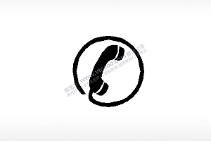 电话标志车牌钥匙扣PLT格式激光打标文件通用矢量图