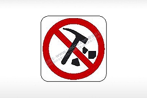 禁止挖矿交通公共标志生活日常公共图标系列布告栏黑色白色红色