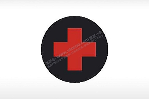 红十字会急救公共标志生活日常公共图标系列布告栏黑色白色