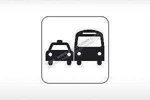 交通车辆地面运输公共标志生活日常公共图标系列布告栏黑色白色