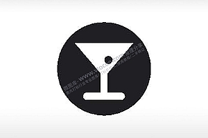 酒水区公共标志生活日常公共图标系列布告栏黑色白色