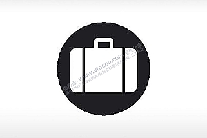 行李公共标志生活日常公共图标系列布告栏黑色白色