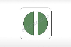 绿色通道公共标志生活日常公共图标系列布告栏绿色白色