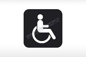 无障碍图标公共标志生活日常公共图标系列布告栏黑色白色