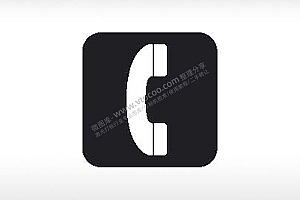 公共电话公共标志生活日常公共图标系列布告栏黑色白色