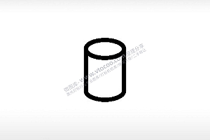 圆柱公共标志生活日常公共图标系列布告栏黑色白色