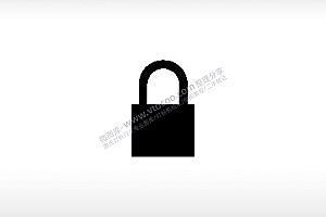 锁头公共标志生活日常公共图标系列布告栏黑色白色
