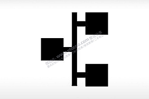 单线结构图公共标志生活日常公共图标系列布告栏黑色白色