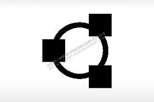 圆圈方块公共标志生活日常公共图标系列布告栏黑色白色