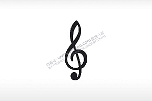 音乐符号音符公共标志生活日常公共图标系列布告栏黑色白色